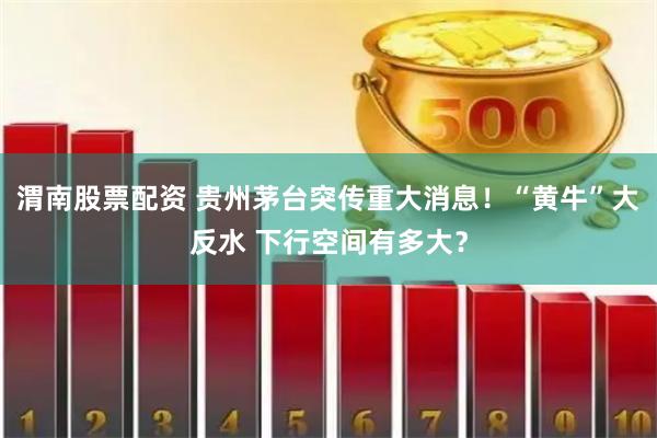渭南股票配资 贵州茅台突传重大消息！“黄牛”大反水 下行空间有多大？